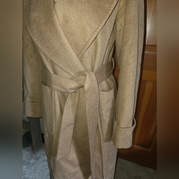 Ralph Lauren Cashmere/wool Women's Belted Coat Size 2 Black Label - Picture 9 of 17